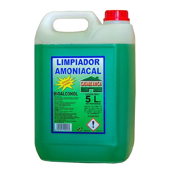LIMPIADOR AMONIACAL BIOALCOHOL CASABLANCA 5L